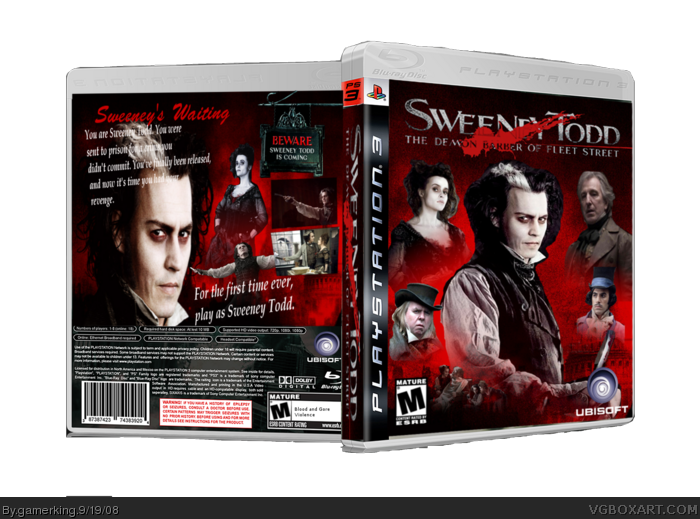 Sweeney Todd box art cover