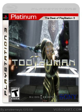 Too Human PlayStation 3 Box Art Cover 