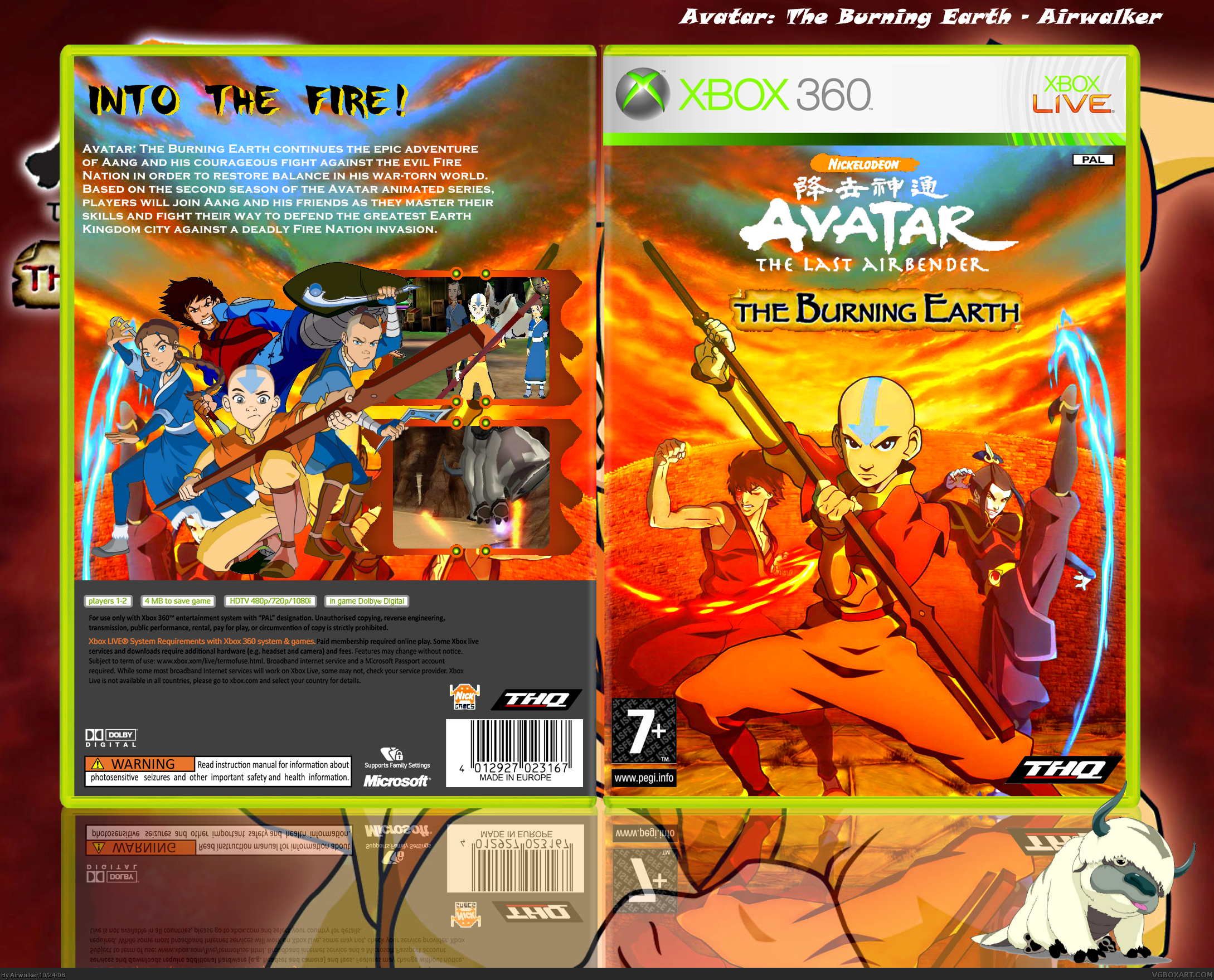 Avatar: The Burning Earth box cover
