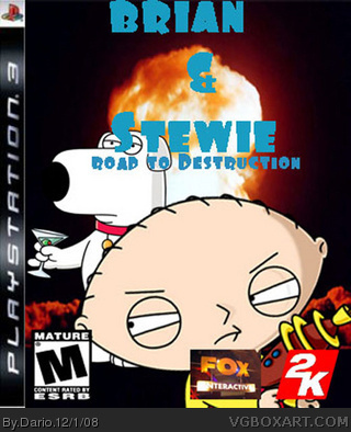Brian & Stewie-Road to Destruction box cover