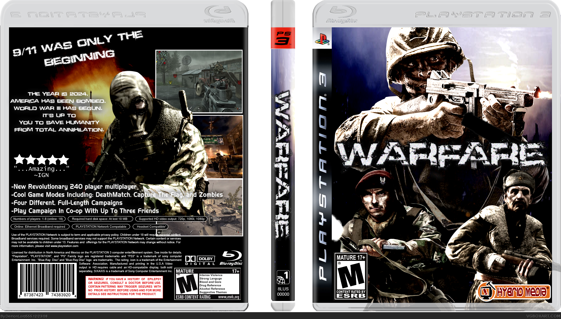 Warfare box cover