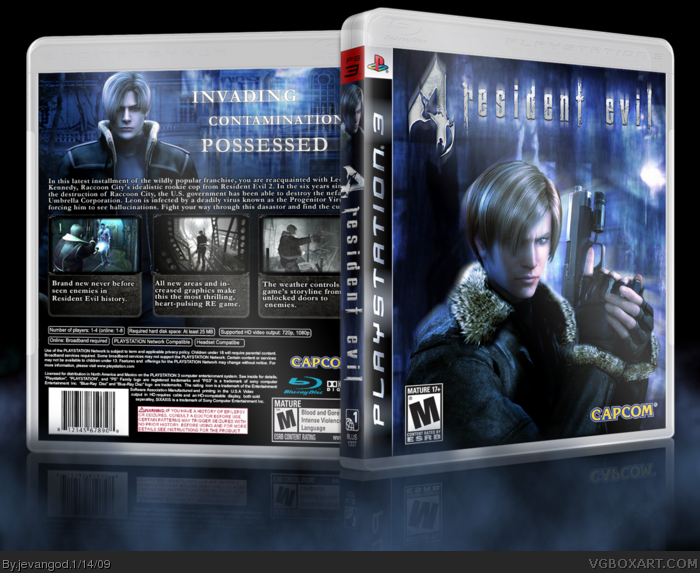 Resident Evil 3.5 PlayStation 3 Box Art Cover by jevangod