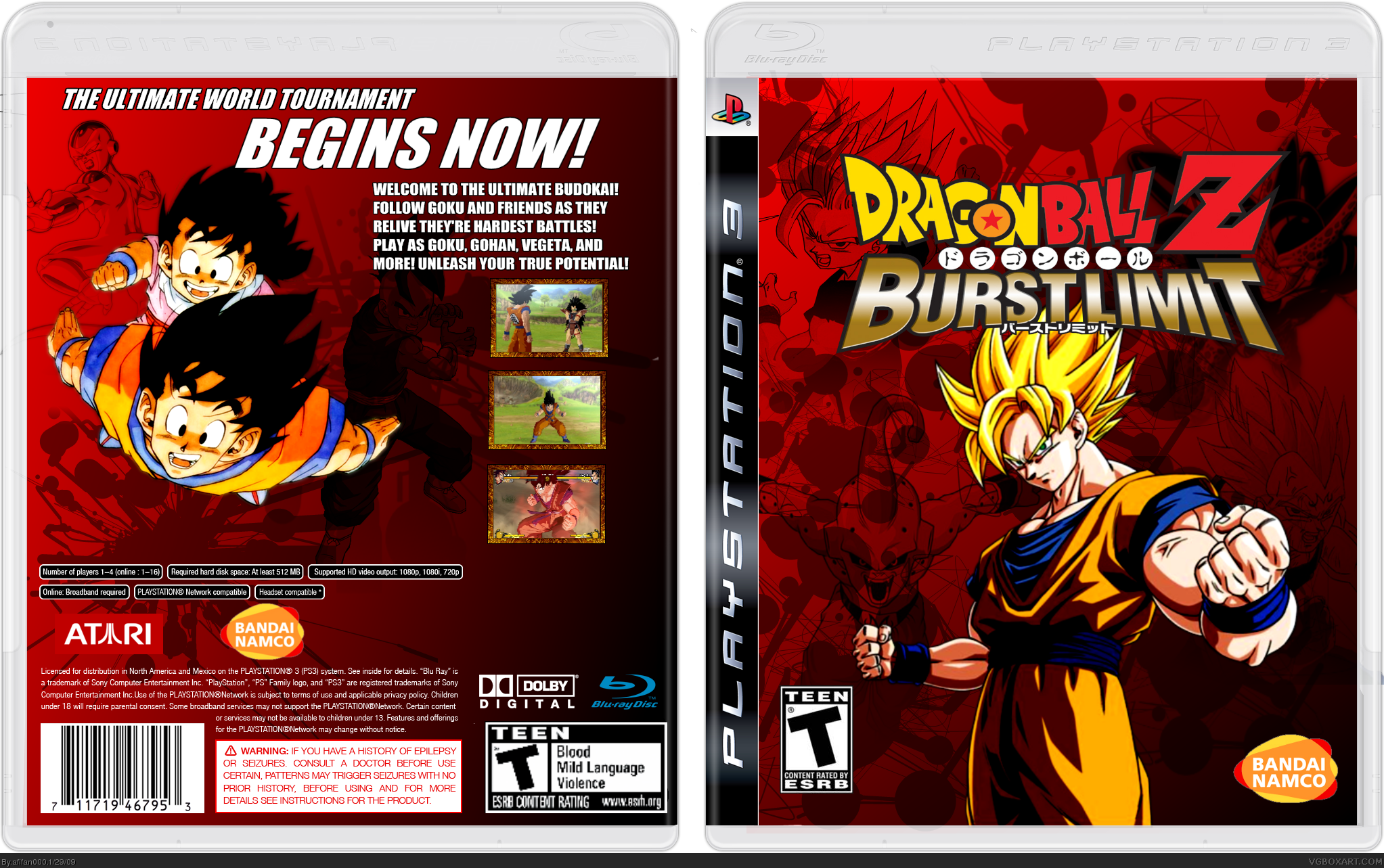 DragonBall Z : Burst Limit box cover