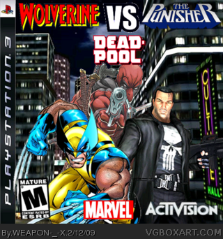 Deadpool vs Punisher vs Wolverine box cover