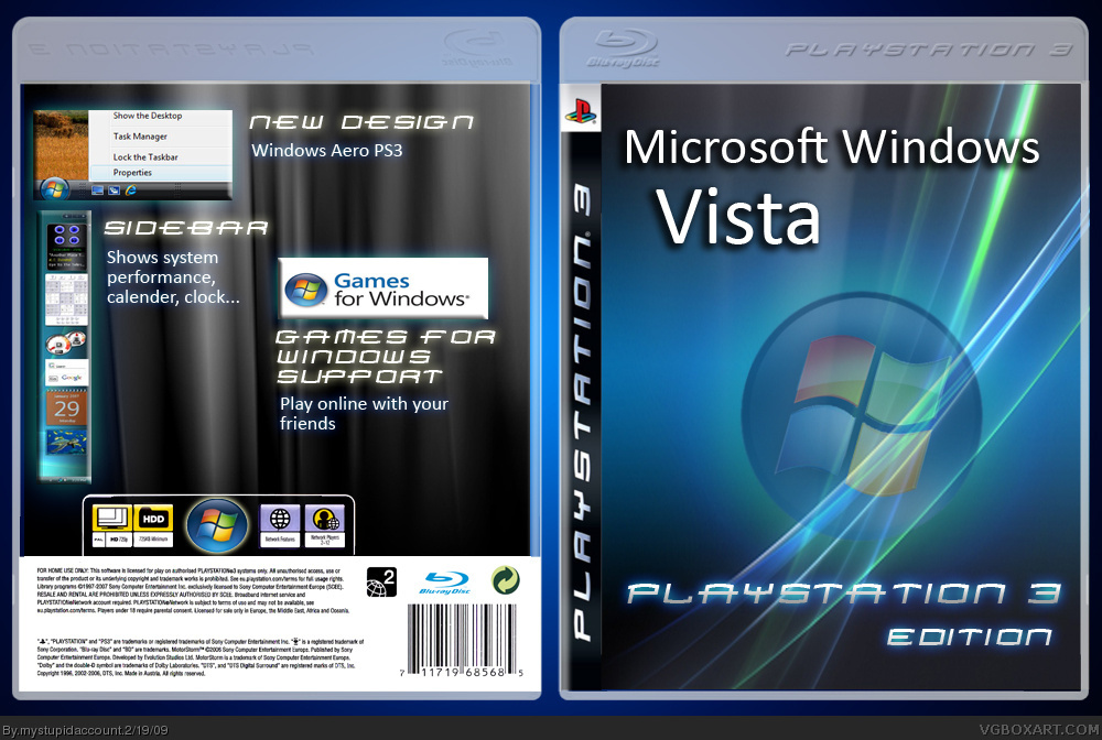 Windows Vista - Playstation 3 Edition box cover