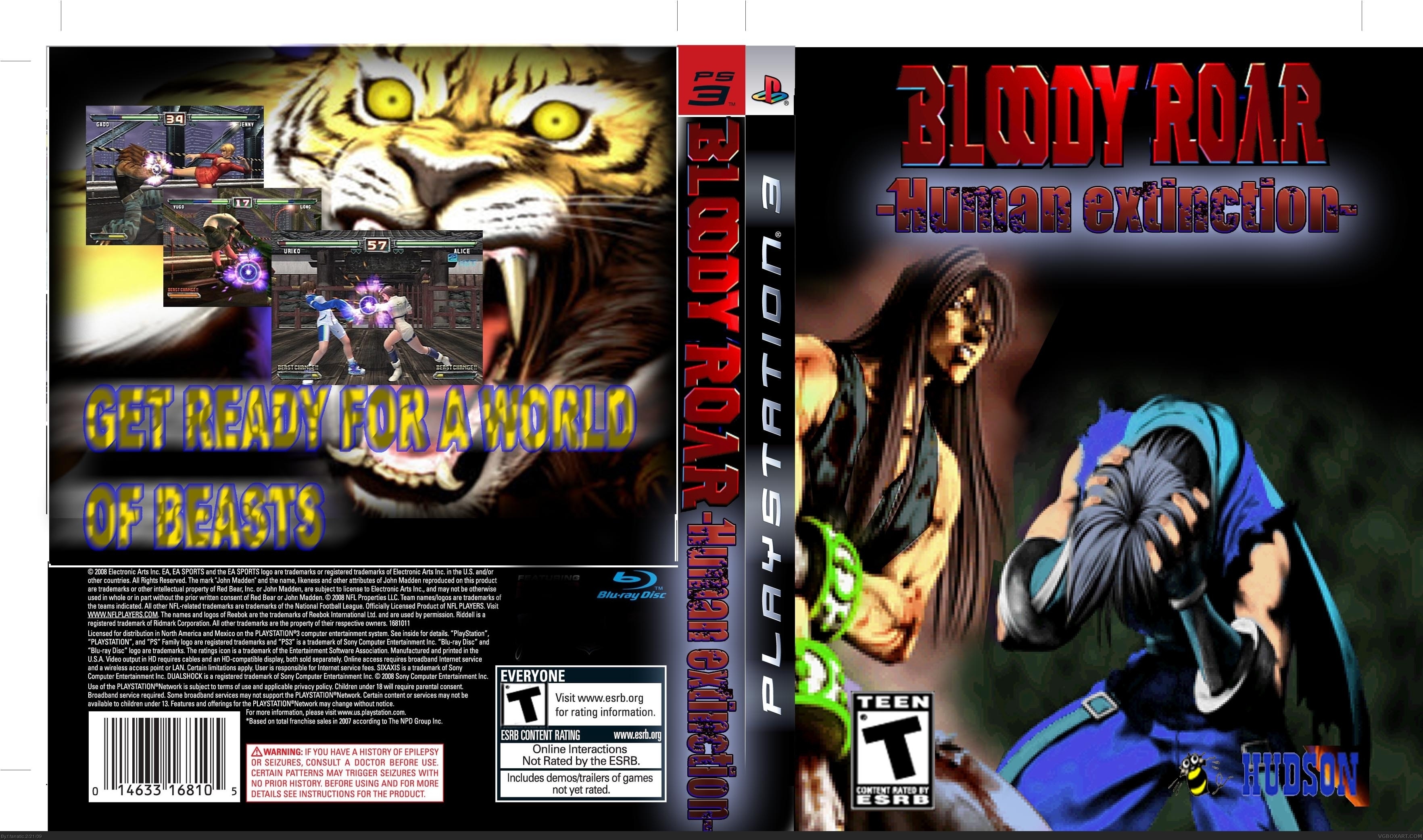 Bloody Roar: human extinction box cover