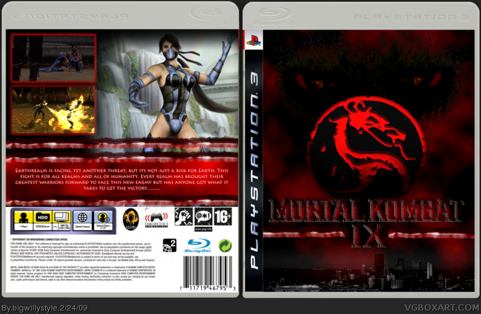 Mortal Kombat 9 box art cover