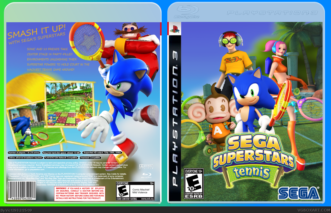 Sega Superstars Tennis box cover