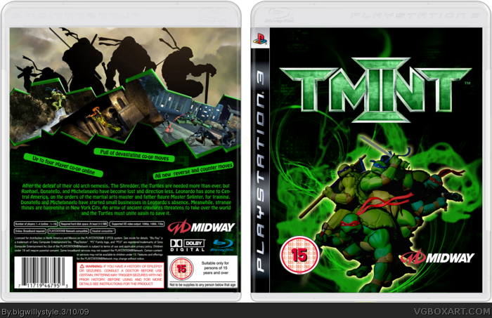 TMNT 2 box art cover