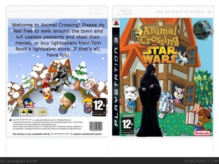 Animal Crossing: Star Wars box art cover