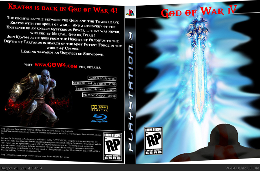God Of War IV box cover
