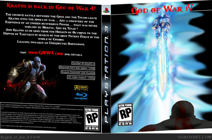 God Of War IV box art cover