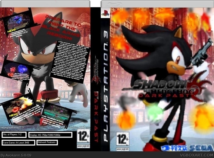 Shadow the Hedghog: Dark Past box art cover