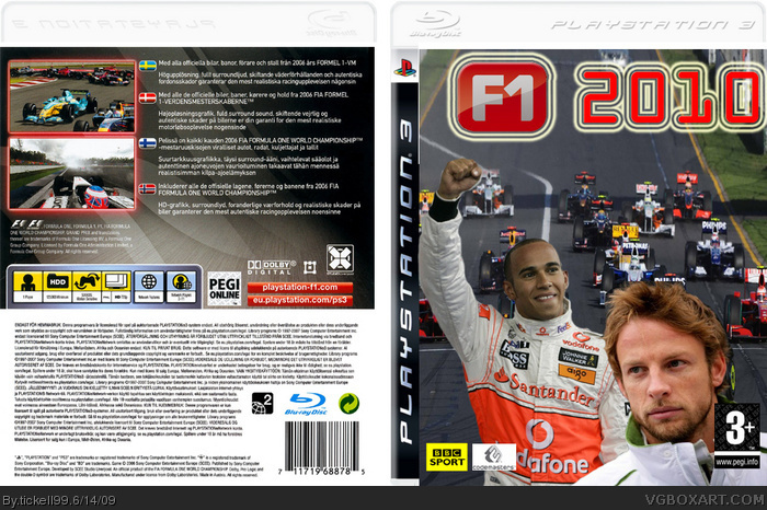 Formula 1 2010 box art cover