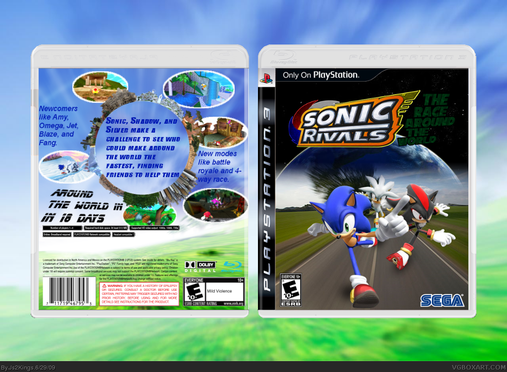 Sonic Rivals: The Race Around the World box cover