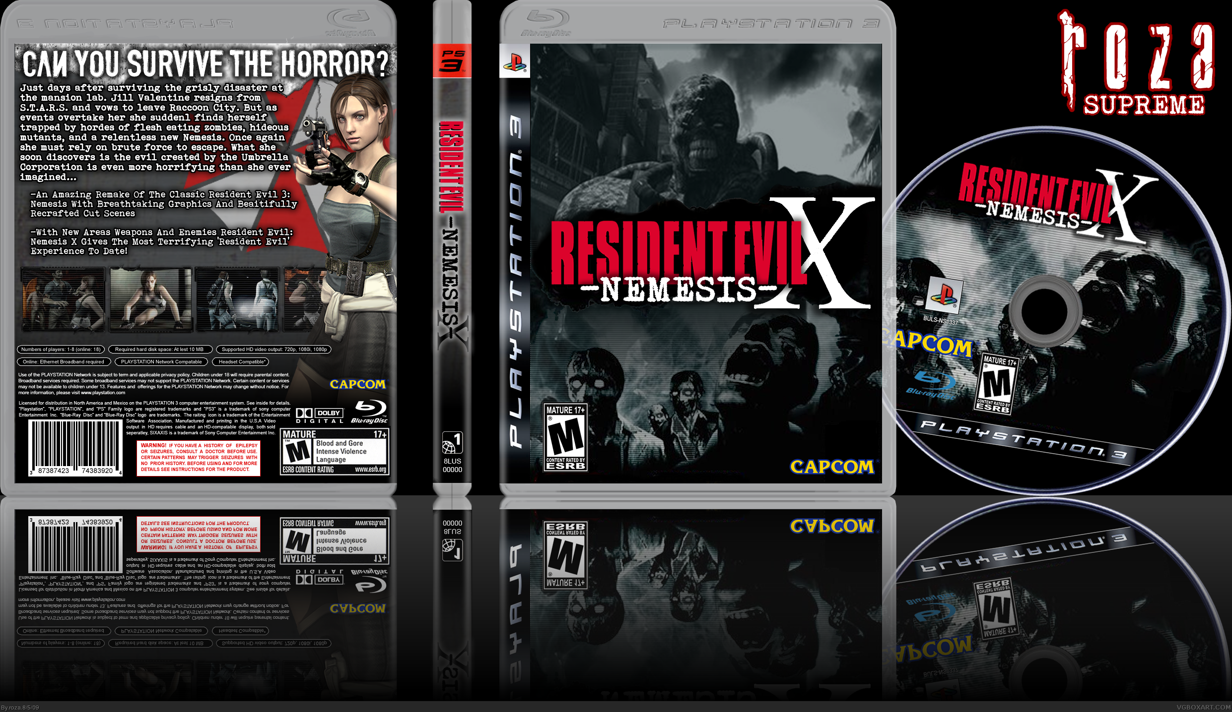 Resident Evil- Nemesis X box cover