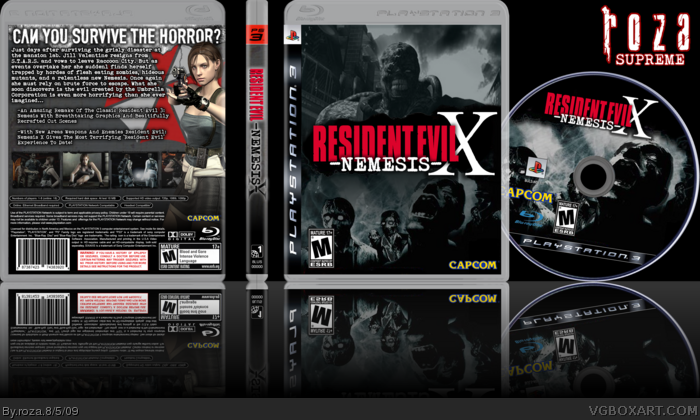 Resident Evil- Nemesis X box art cover