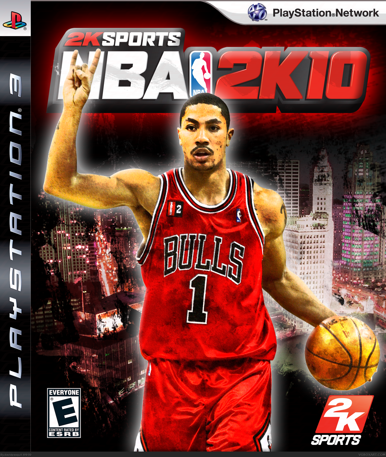 Viewing full size NBA 2K10 box cover