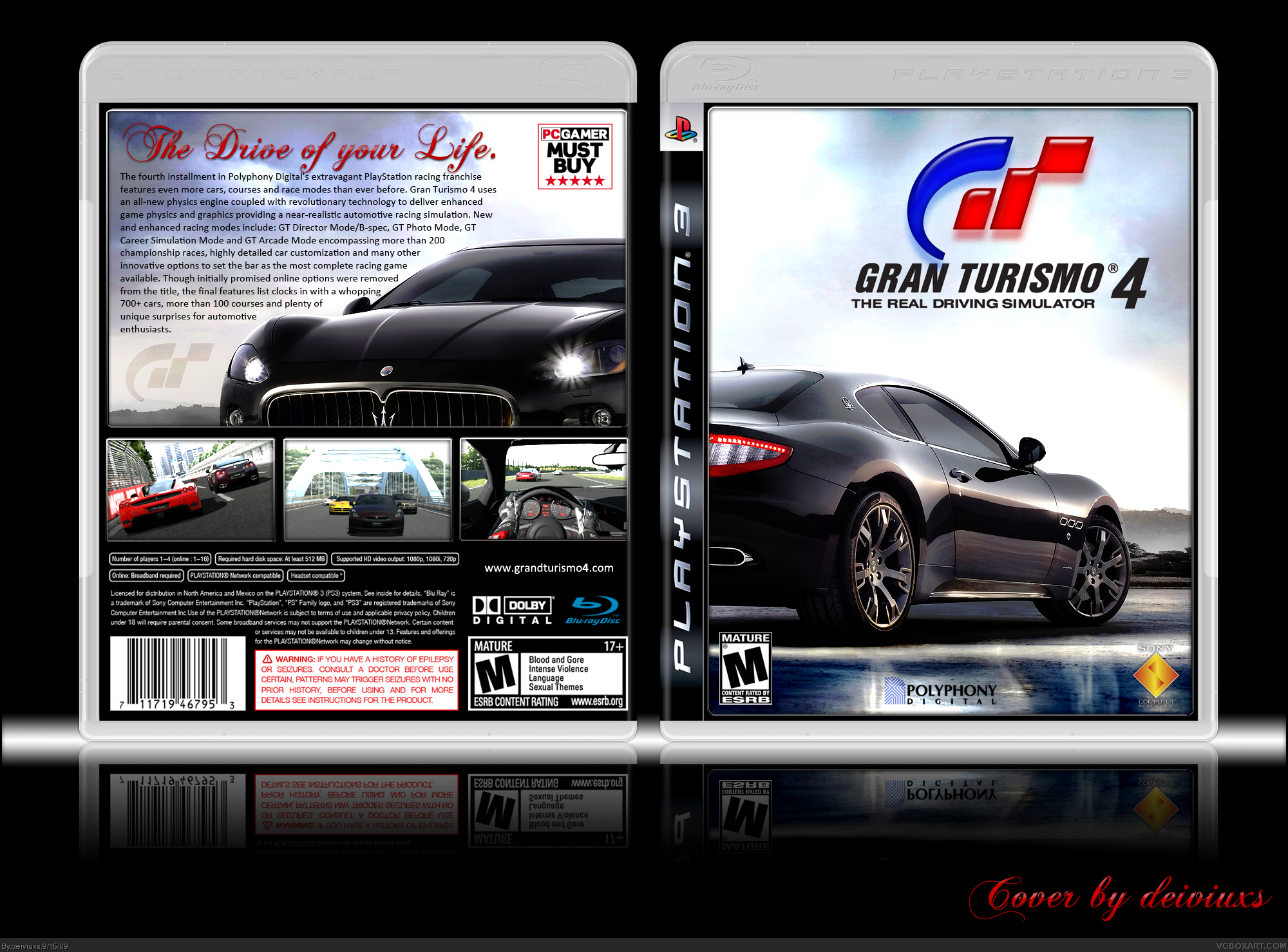Grand Turismo 4 PSP Box Art Cover by sonic11