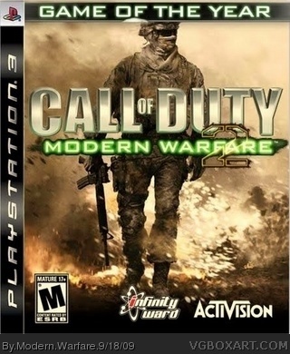 Call of Duty Modern Warfare 2 Game of the Year box cover