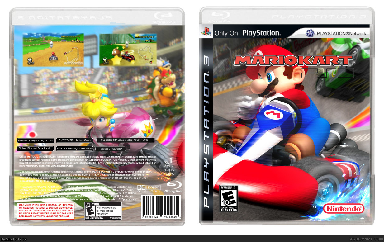 Mario Kart PS3 box cover