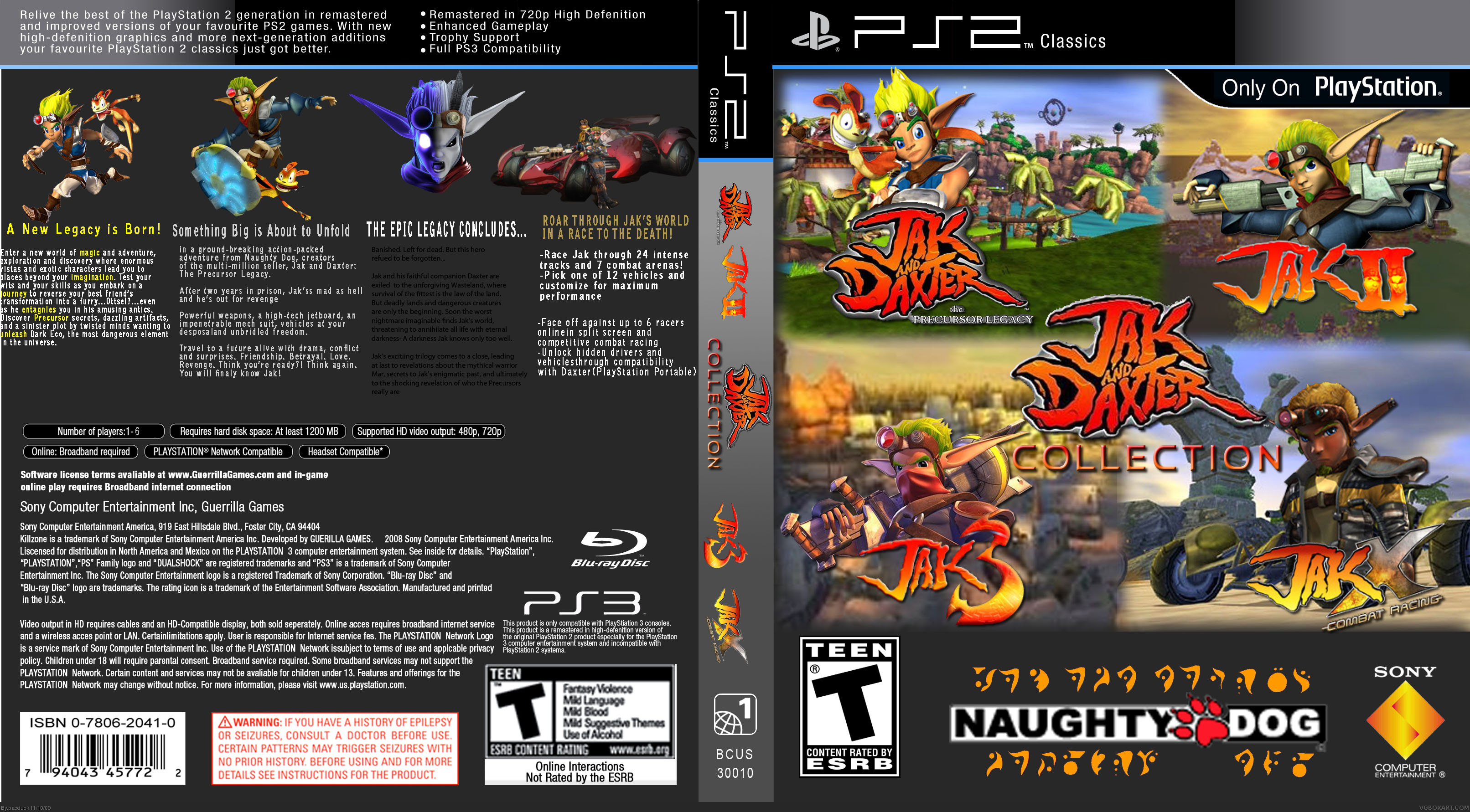 Jak and Daxter Trilogy box cover