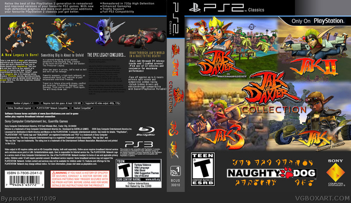 Jak and Daxter Trilogy box art cover