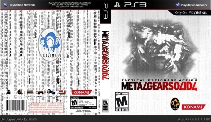Metal Gear Solid 4: Guns Of The Patriots box art cover