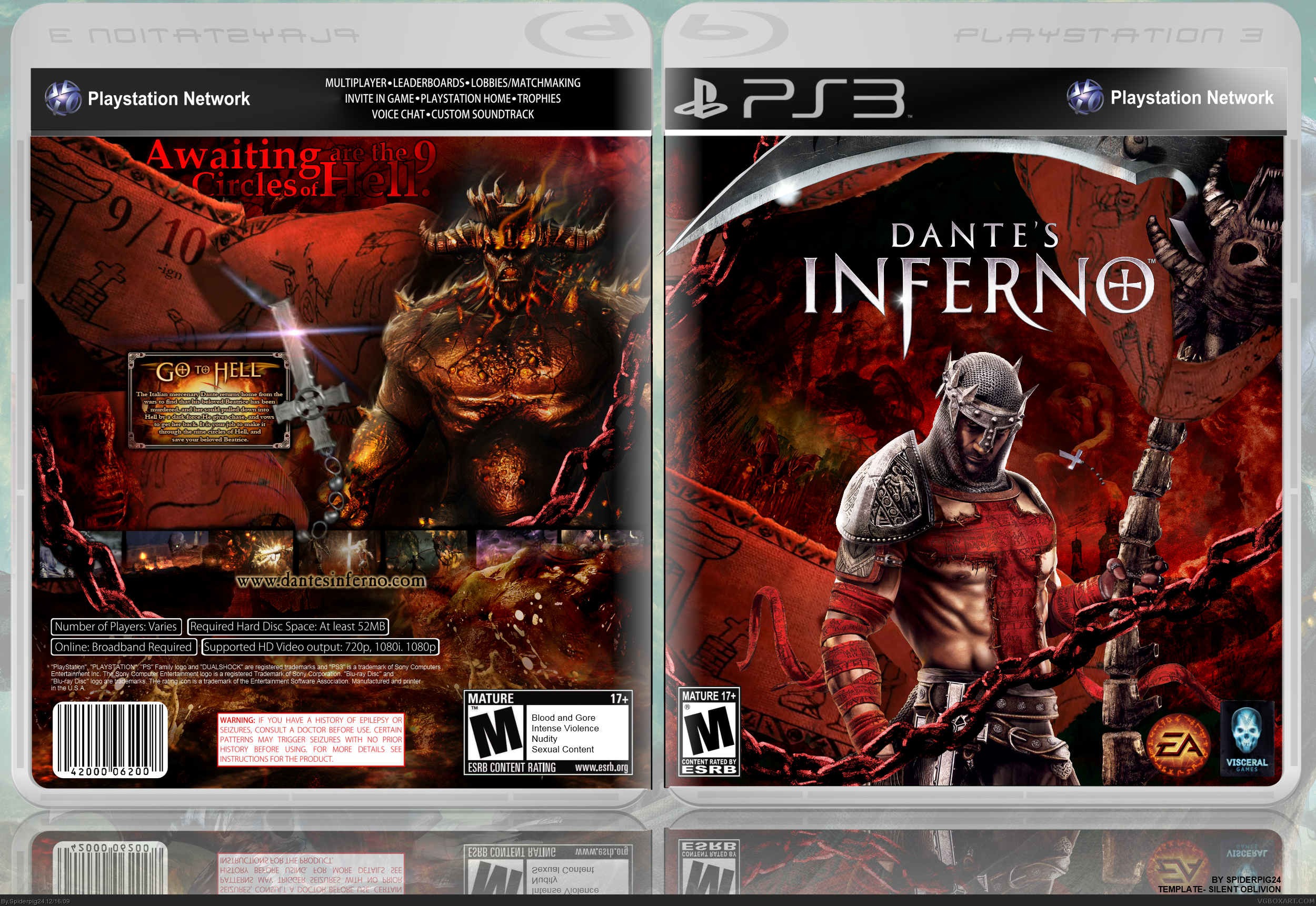 Dantes Inferno box cover