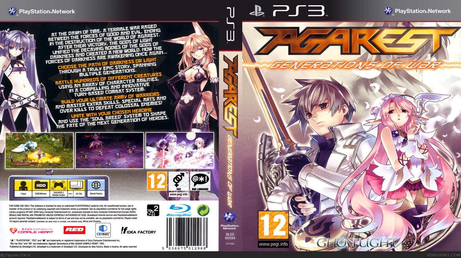 Agarest - Generations of War box cover