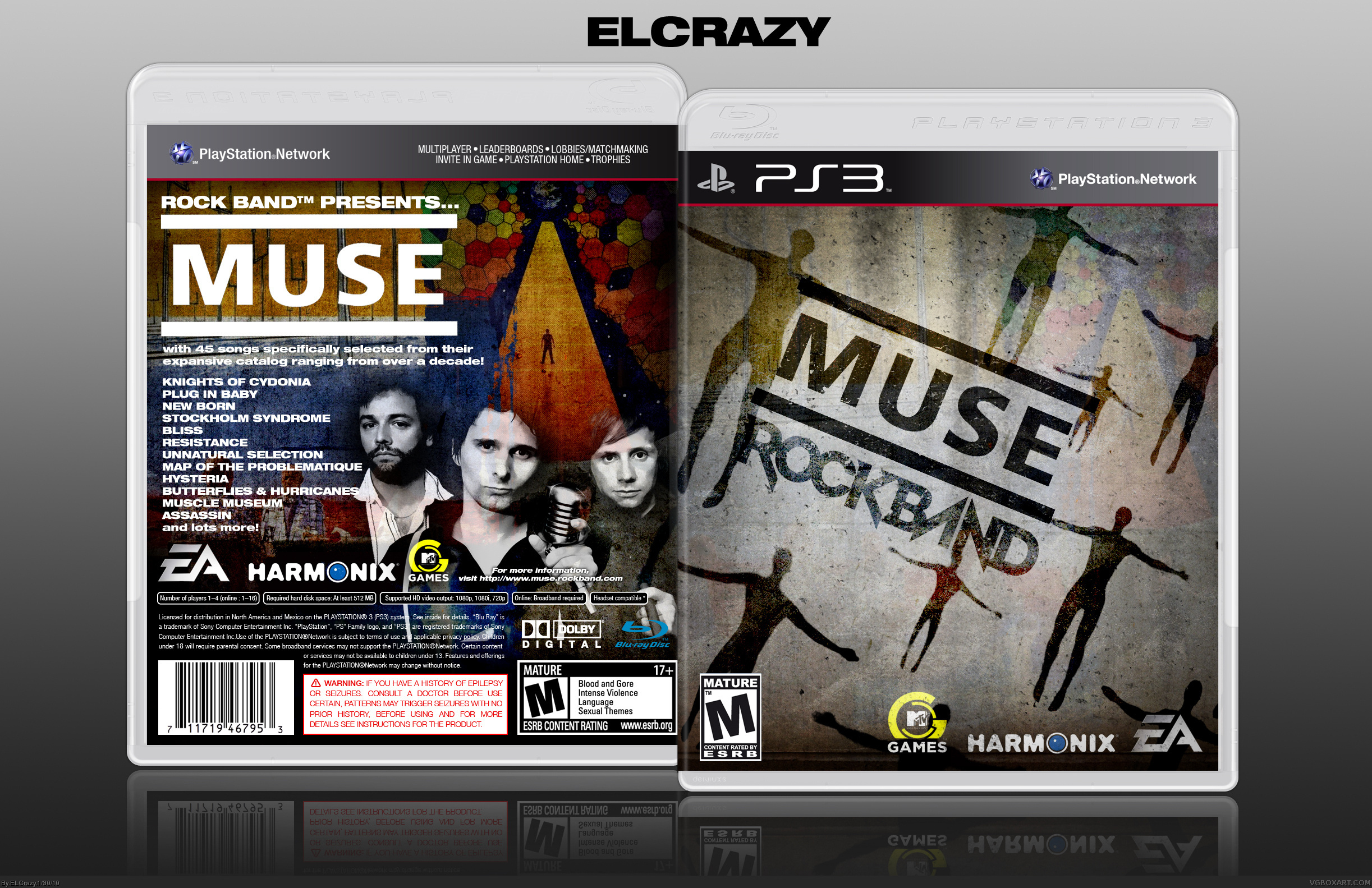MUSE: Rock Band box cover