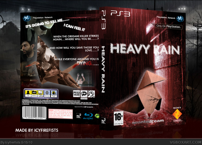 Heavy Rain box art cover