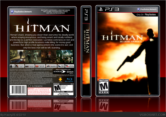 Bopæl blød Demonstrere Hitman: Blood Money PlayStation 3 Box Art Cover by Hazzy25