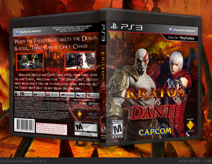 Kratos vs Dante box art cover