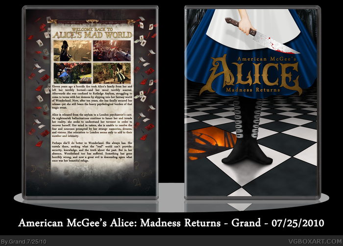 American McGee's Alice: Madness Returns box art cover