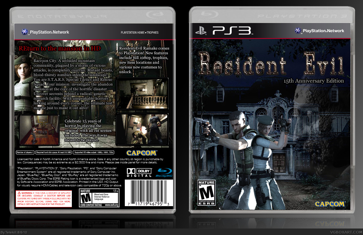 Resident Evil Remake 15th Anniversary box cover