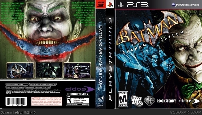 batman arkham asylum ps3 front cover