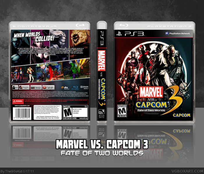 Marvel Vs. Capcom 3: Fate of Two Worlds box art cover