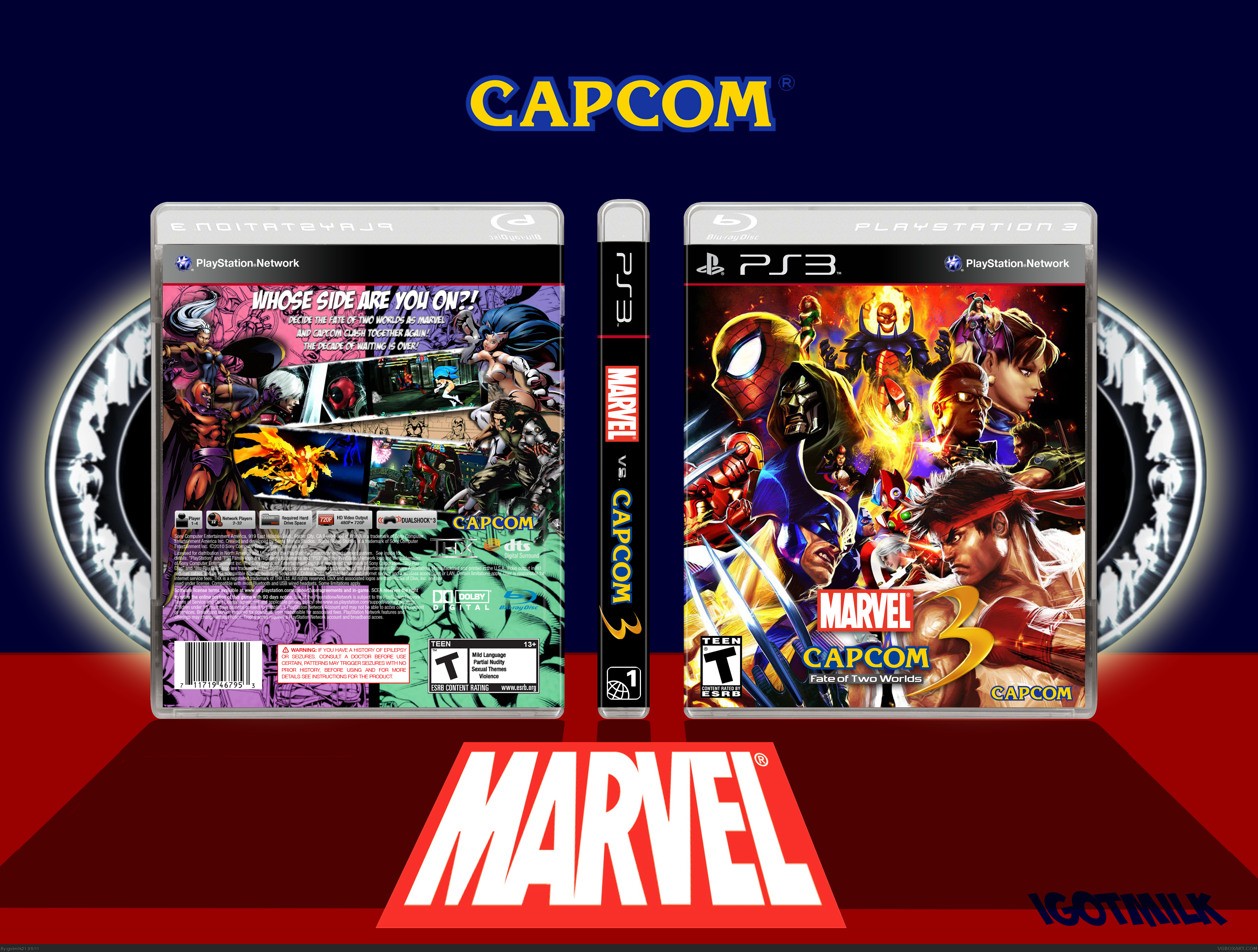 Marvel Vs. Capcom 3: Fate of Two Worlds box cover