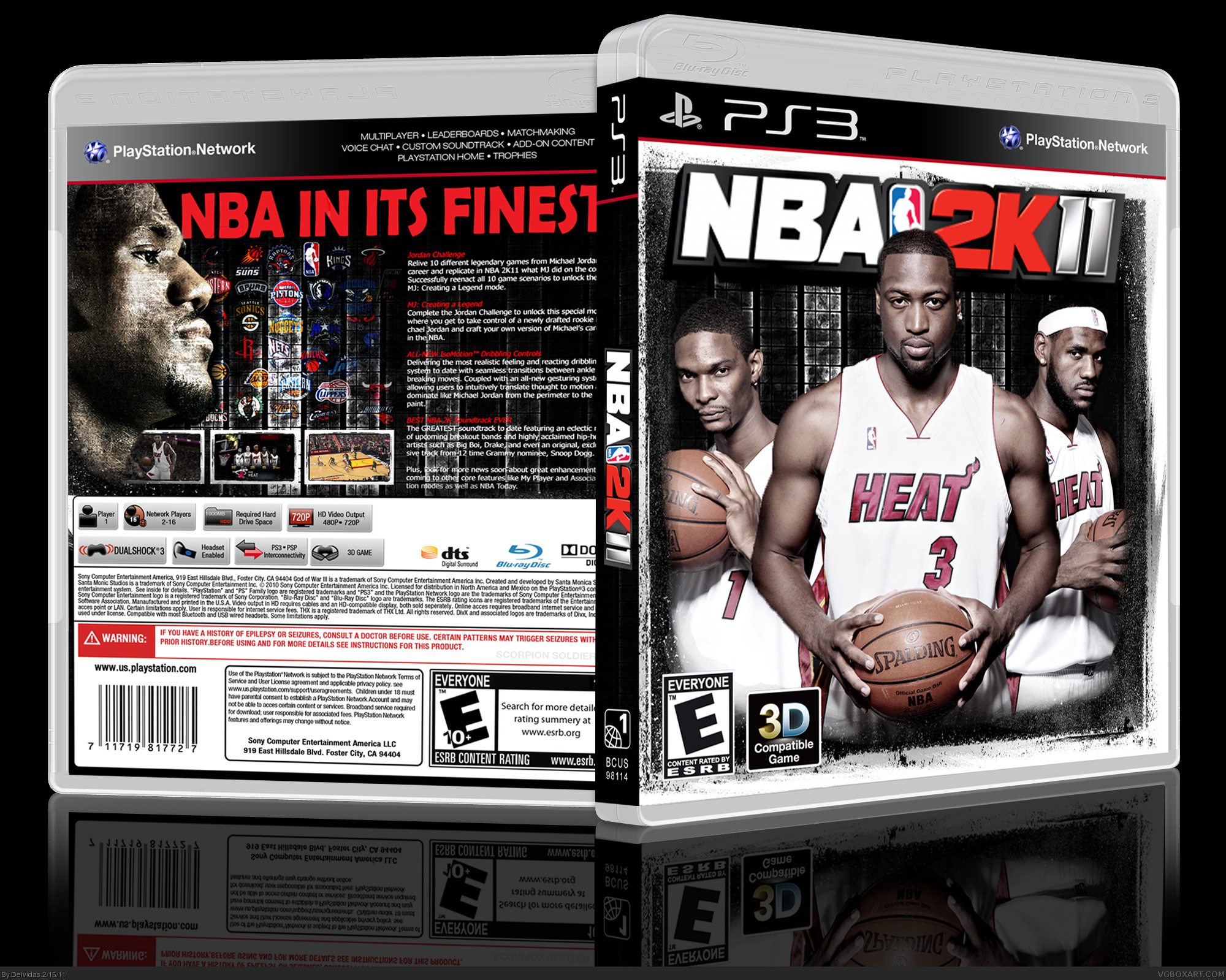 Viewing full size NBA 2K11 box cover