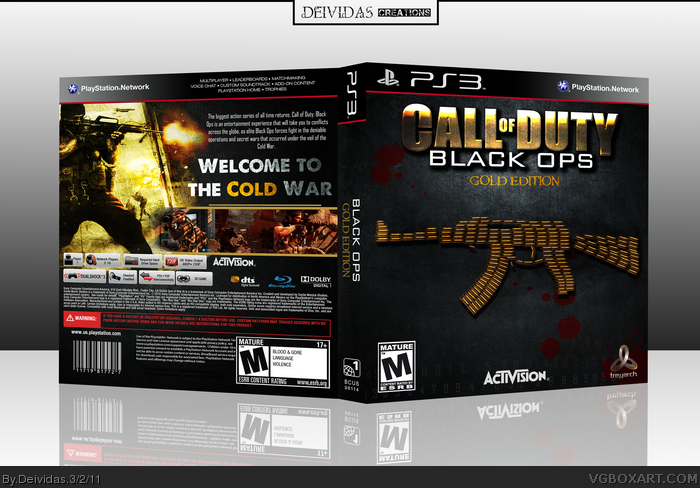 PlayStation 3 » Call of Duty: Black Ops (Gold Edition) Box Cover