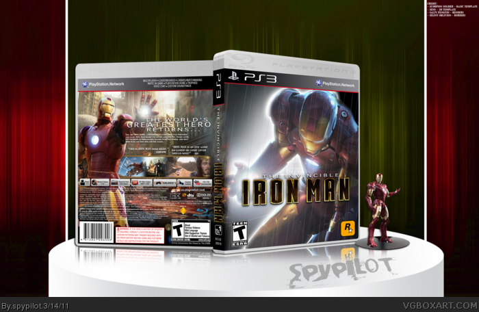The Invincible Iron Man box art cover