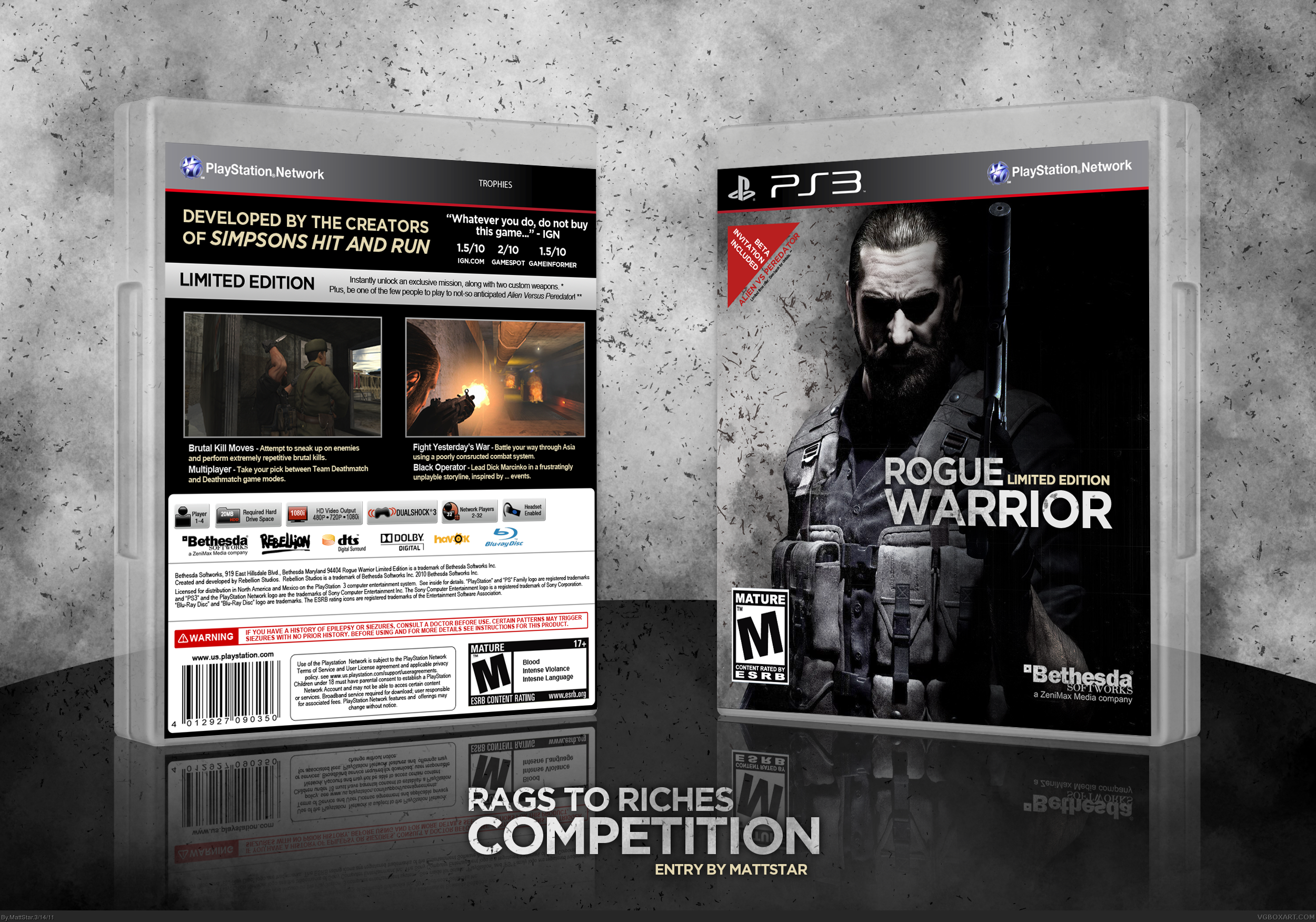 Rogue Warrior Limited Edition box cover