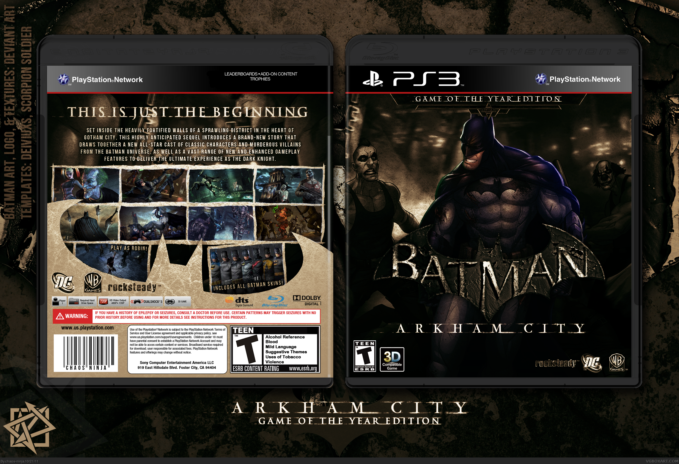 Batman Arkham City: Game of the Year Edition box cover
