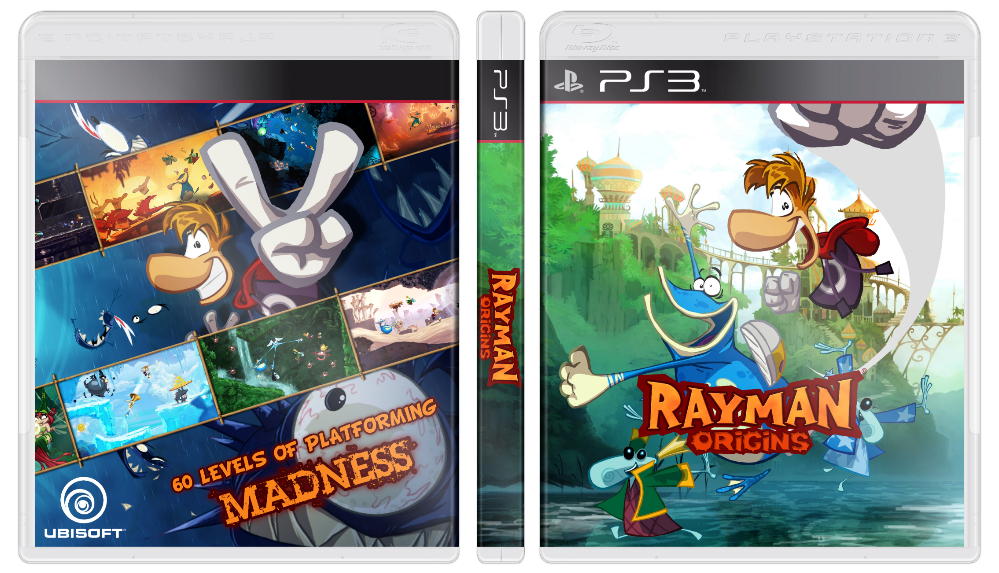Rayman: Origins PlayStation 3 Box Art Cover by A_Nonny