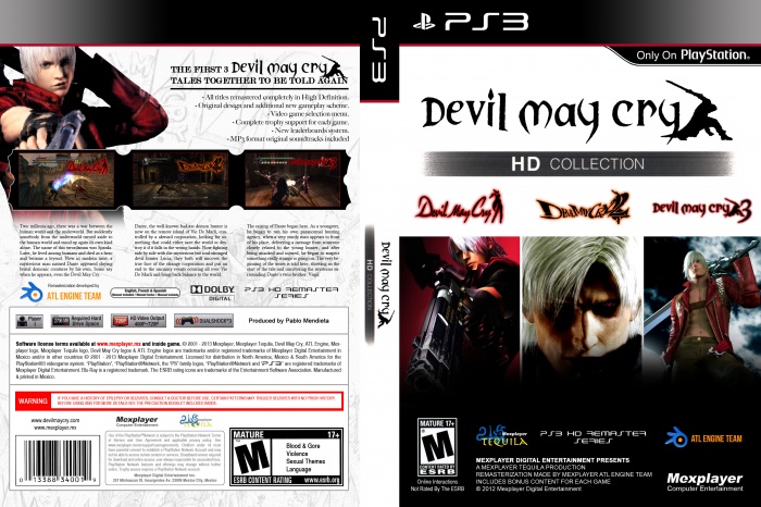Devil May Cry Hd Collection Playstation 3 Box Art Cover By Thedamnedcrew