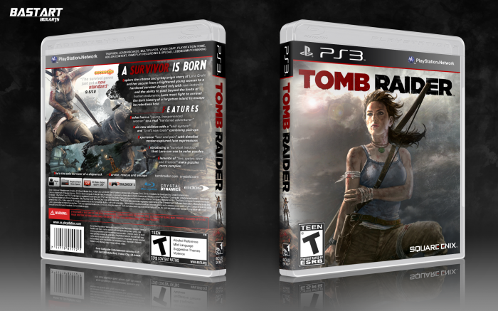 Tomb Raider Playstation 3 Box Art Cover By Bastart