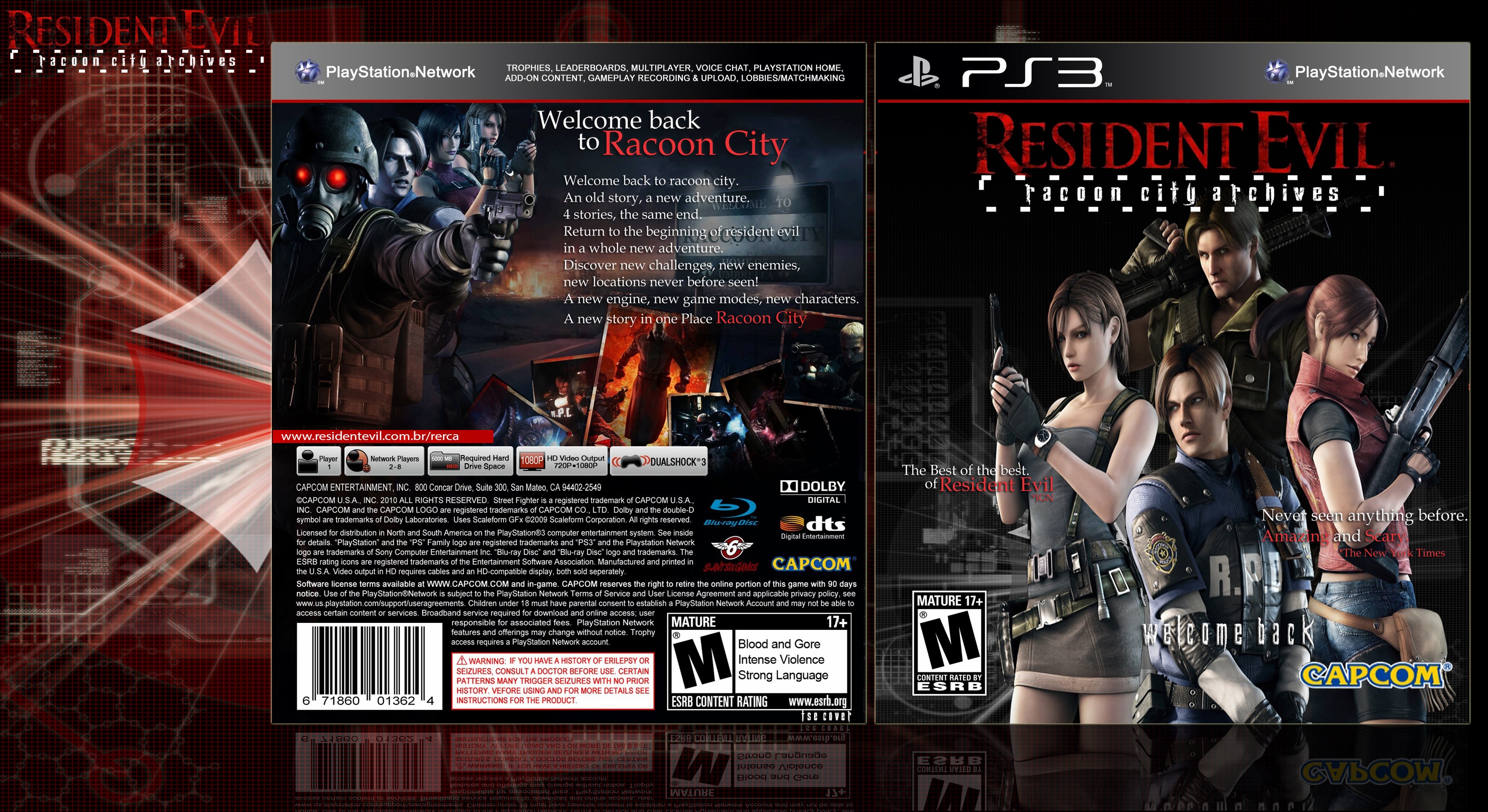Resident Evil Racoon City Archives box cover