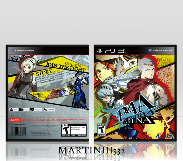 Persona 4 Arena box art cover