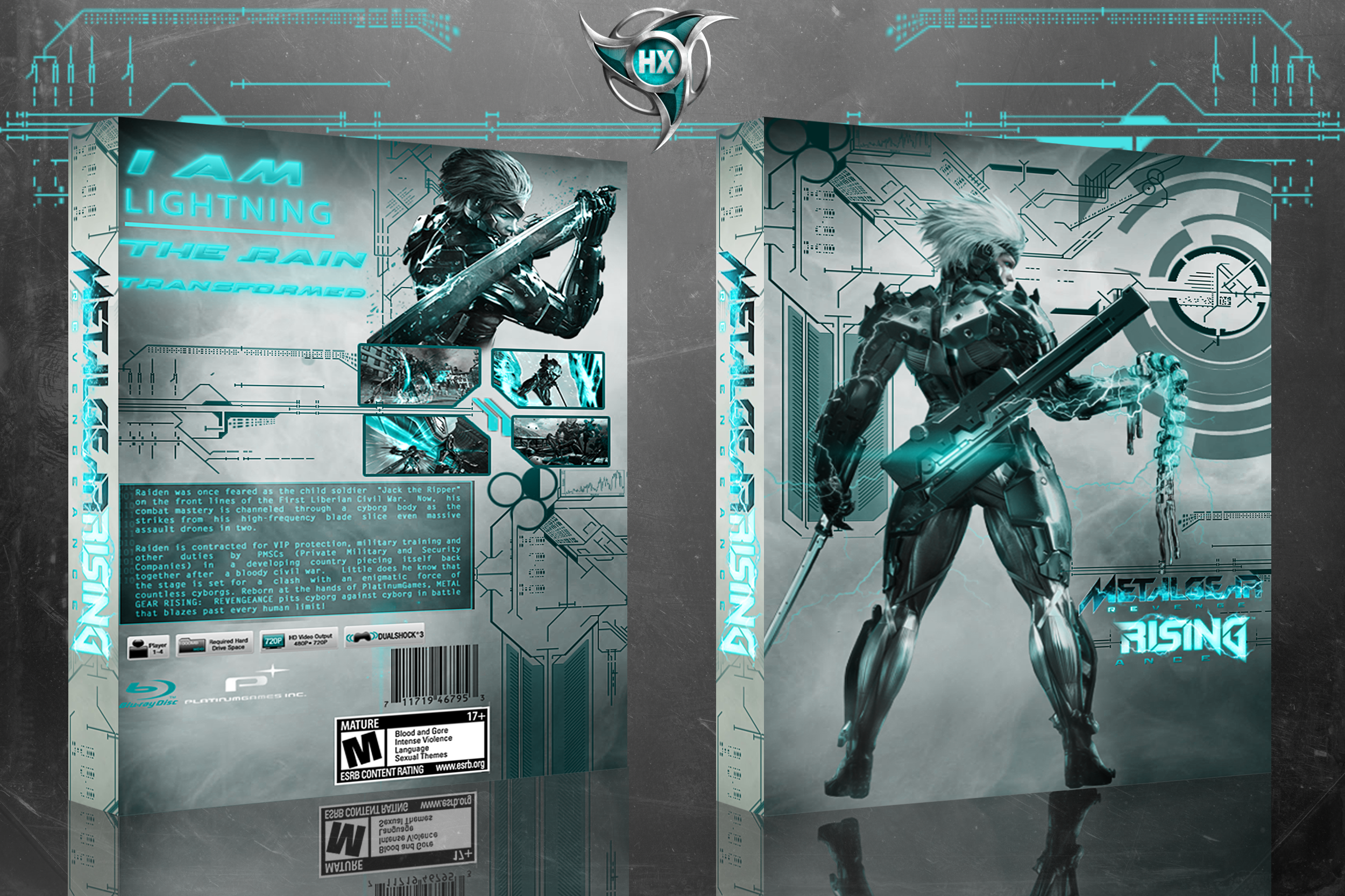 Metal Gear Rising: Revengeance box cover box cover